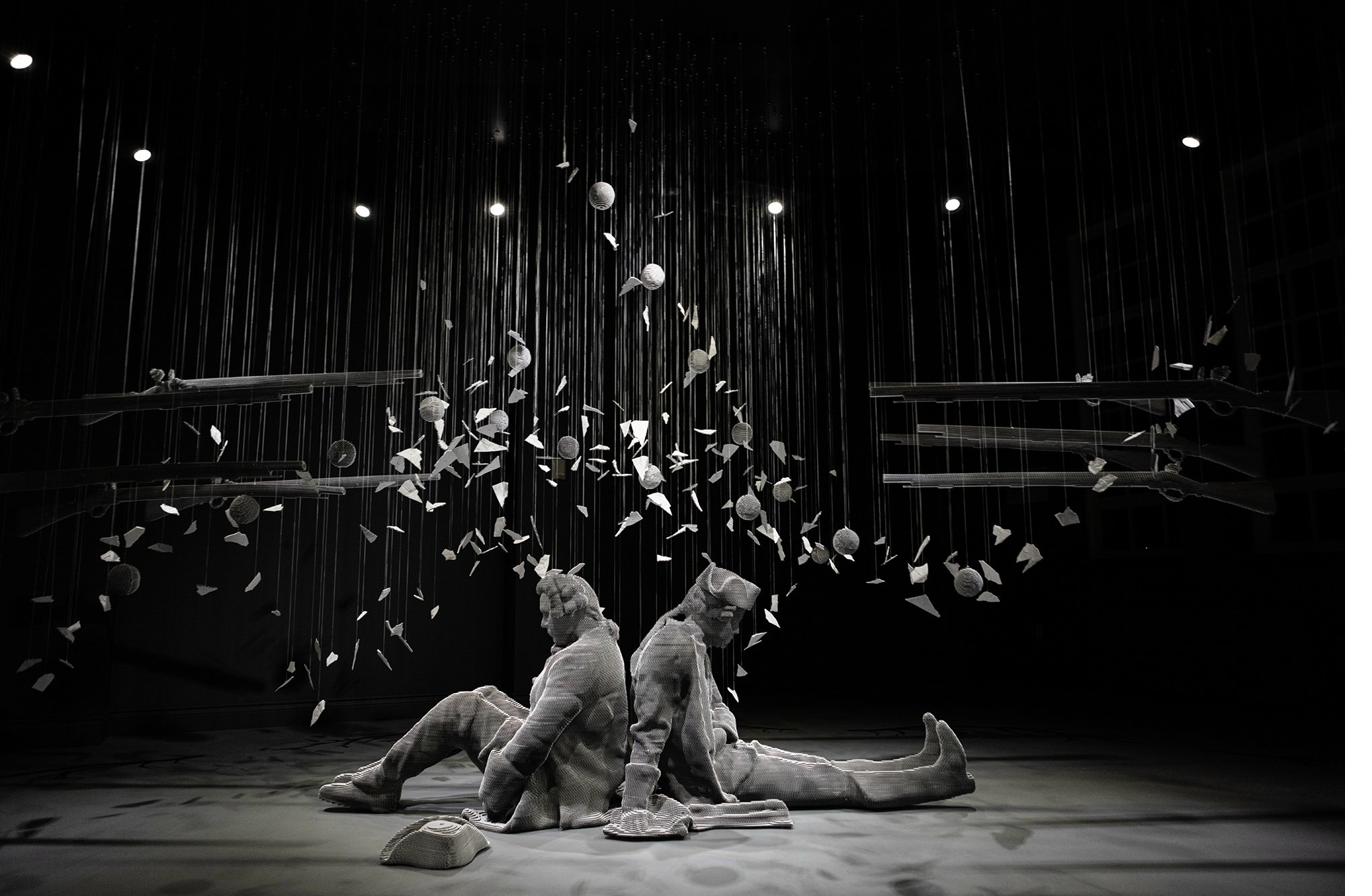 Plaines d'Abraham - Vue aérienne nuit